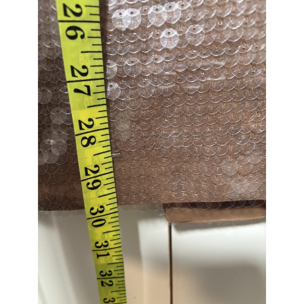 Madewell Sequin Midi Skirt Size 00 Brown Shimmer - Picture 5 of 8